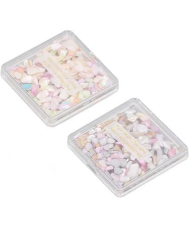 Seashell Slices Nail Art with Aurora Glitter Nail Decorations for UV Gel DIY - Buy Online on GoSupps.com