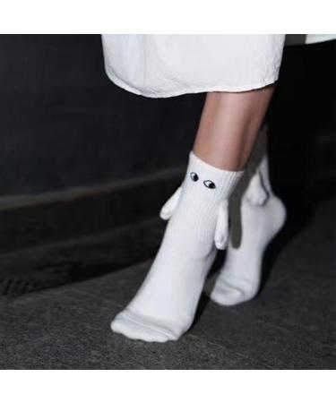 Ayammahic Funny Magnetic Suction Couple Socks - Novelty 3D Doll Design for Women Men | Romantic Holding Hands Sock Set for Couple Gifts - Buy Online on GoSupps.com