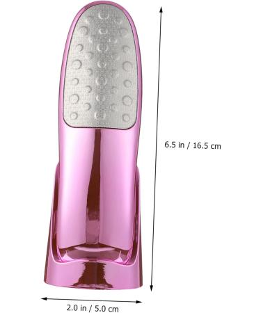 Housoutil Double-Sided Rubbing Board Foot File Stainless Spatula Foot Pedicure Kit Fingernail Clipper Foot Scrub Care Tool Sander Tool Hard Skin Remover Stainless Steel Blush Crusty - Buy Online on GoSupps.com