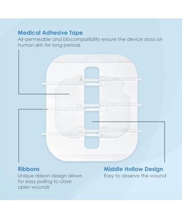 SEABIRD Zipstitch Laceration Kit with Steri Strips - Pack of 6 | Painless Wound Closure Without Stitches | Adhesive Bandages for First Aid - Buy Online on GoSupps.com