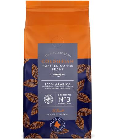 by Amazon Colombian Coffee Beans Medium Roast 1Kg (2 Packs x 500g) - Rainforest Alliance Certified Colombian 500 g (Pack of 2) - Buy Online on GoSupps.com
