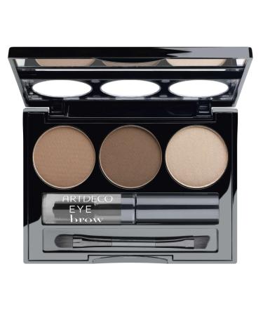 ARTDECO Eye Brow Kit Practical eyebrow palette for defined styled eyebrows with mirror 1 piece 1 lightmedium