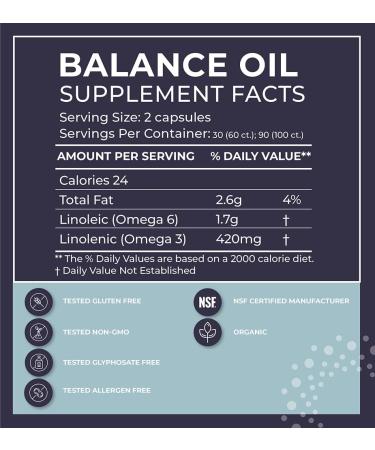 BodyBio Balance Oil 180 Non-GMO Softgels - Premium Omega Supplements - Buy Online on GoSupps.com