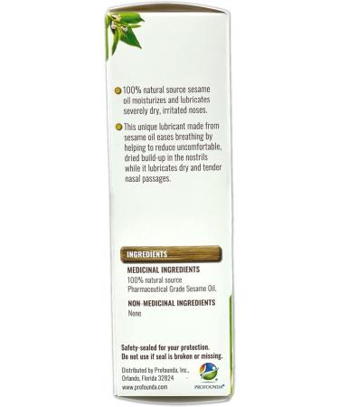 NaturePro - All-Natural Nasal Moisturizer Spray with 100% Pharmaceutical Grade Sesame Oil 0.75fl. to Soothe & Moisturize Dry Nose Nasal Lubricant & Decongestant for Dry Nose Relief - Buy Online on GoSupps.com