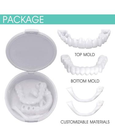 2 Pairs of Cosmetic Veneers & Temporary Prostheses - Lightening Dentures & Immediate Veneers for Men & Women - International Shipping Available - Buy Online on GoSupps.com