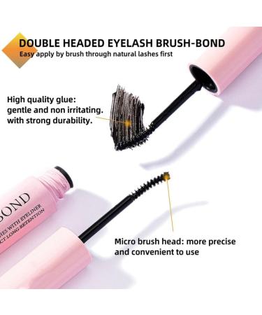 Laluerck DIY Lash Extensions Kit with D Curl Lash Clusters Lash and Seal Lash Applicator for Self Application at Home 9 To16mix - Buy Online on GoSupps.com
