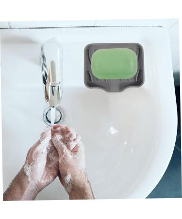 Ciieeo 8 Pcs Soap Drainer Anti-slip Soap Holder Household Soap Rack Silicone Soap Dish Soap Bar Holder for Shower Soap Dish for Shower Silicone Soap Holder Drain Silica Gel Decorate Black Greyx4pcs 12.2X10X2.2CMx4pcs - Buy Online on GoSupps.com