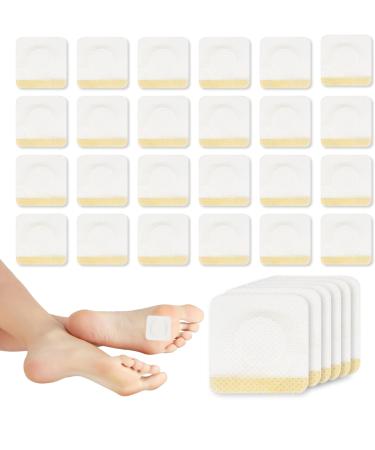 SmartMaster Bunion Cushions Pad 30 Pcs Foot Bunion Protector Pads Toe Fabric Soft Self Adhesive Bunion Relief Pads Anti Friction Reduce Foot Heel Pain (Square) White