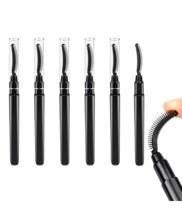 6 pieces of lash comb eyelash definer eyelash comb eyednern separator with mascara masking masking mascara bars black eyebrow brush and eyelash cutting tools to separate the eyelashes