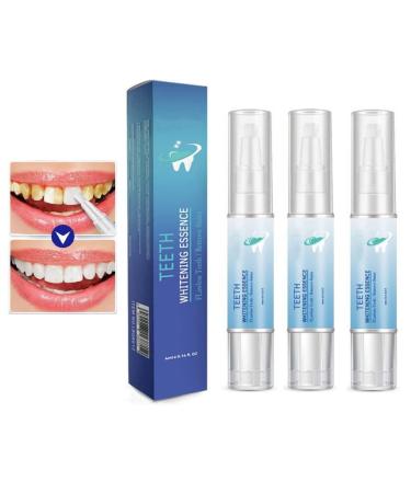 3Pcs LANTHOME Teeth Whitening Essence  Teeth Stain Remover to Purely White Deluxe Teeth Whitening Kit Pen.