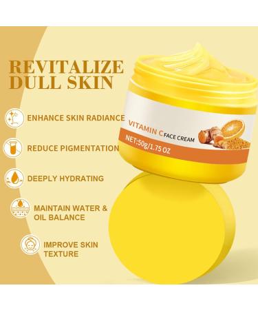  Hppsctink Turmeric Face Cream 50g Moisturizing and Nourishing Moisturizing and Nourishing Daily Care Cream - Buy Online on GoSupps.com
