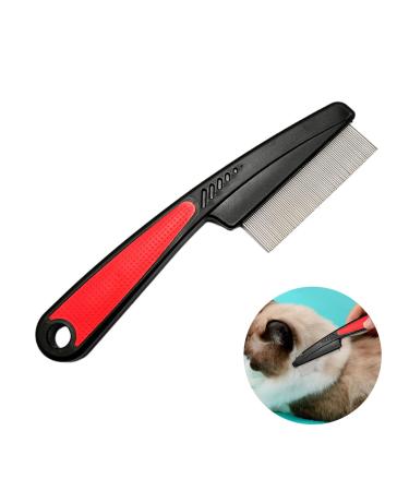 Cat ridge stainless steel gentle scalp care cat brush stable durable lice comb dog comb suitable for cleaning CAT and DOG LICE TANGLES FLEA and other dirt black color flea comb - Buy Online on GoSupps.com