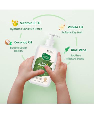 Mother Sparsh Plant Powered Natural Baby Shampoo - 200ML | Nourishing Formula for Baby's Scalp & Hair - Buy Online on GoSupps.com