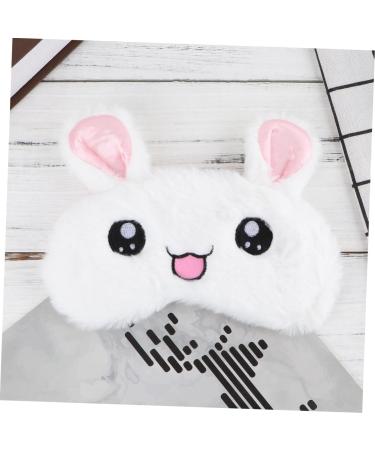 GLEAVI Rabbit Eye Mask 2 Pcs - Fluffy Cat Eye Cover & Night Eyeshade for Kids | Plush Blindfold & Sleep Mask | Perfect Gift for Sweet Dreams - Buy Online on GoSupps.com