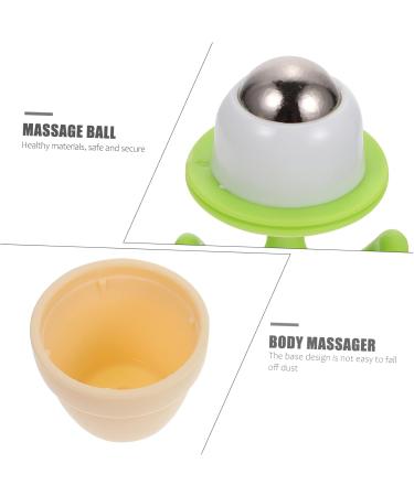 Healeved 6-Piece Roller Ball Massage Device | Yoga Roller for Full-Body Relief | WadenRoller for Feet | Metal Hand & Body Massager | Compact 6.5x5cm | Green (3 Pack) - Buy Online on GoSupps.com