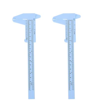 Alipis 2 pi ces R gle de Mesure Sourcils Pratique Calibre Vernier Bleu pour Maquillage et Dessin Pr cis des Sourcils