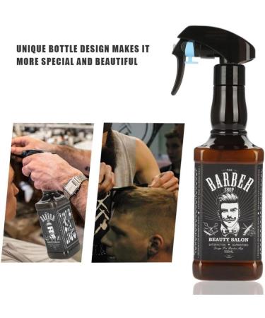 Hairdressing Spray Bottlle 500ml Plastic Hairdressing Spray Bottle Salon Barber Hair Tools Water Sprayer (Brown) - Buy Online on GoSupps.com