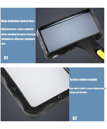 Handheld Glass - 10 Times Magnification Large Glass with 2 Bright LED Lights Suitable for Small Prints Good Times - Buy Online on GoSupps.com