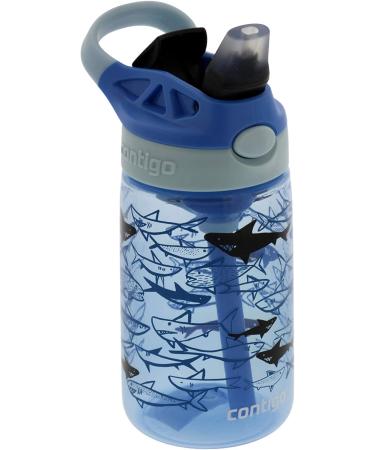 Contigo Kids Water Bottle 14oz with Autospout Technology | Spill Proof | Ages 3+ | Dishwasher Safe | Cotton Candy Gummy Sharks Design - Buy Online on GoSupps.com