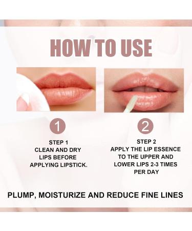Lip Plumper Gloss Filler Transparent Lip Gloss Optimizer Lip Plumper Lip Plumping Gloss Day and Night Lip Care Serum Moisturizes and Reduces Lip Wrinkles - Buy Online on GoSupps.com
