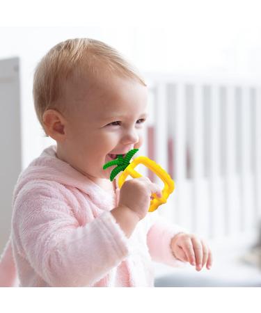 Veslen Baby Teether - Cute Fruits Teether for Boys and Girls | BPA-Free | 3-36 Months | Pineapple Teething Toy - Buy Online on GoSupps.com
