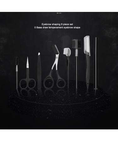 Professional Eyebrow Care Set for Men & Women - Stainless Steel Trimmer & 8-Part Kit - Buy Online on GoSupps.com