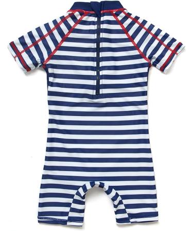 BONVERANO Baby Boy Long-Sleeved UV Protection Swimsuit Blue 9 Months - Buy Online on GoSupps.com