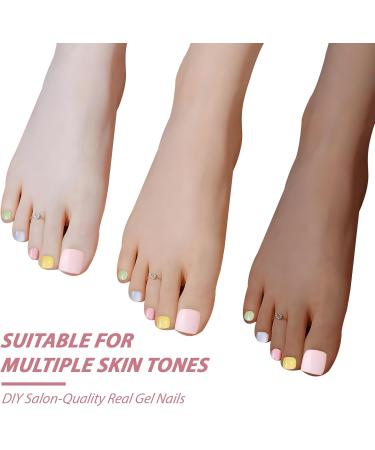 Colofalla 26-Piece Nail Foil Set | Colorful Self-Adhesive UV Gel Nail Wraps for Toenails & Footnails - Perfect Nail Art Supplies - Buy Online on GoSupps.com