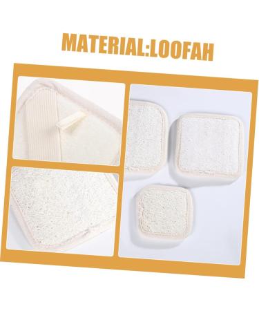 5pcs Healeved Loofah Shower Rub & Makeup Remover Pads - Perfect for Body & Facial Scrubbing - Buy Online on GoSupps.com
