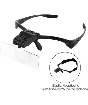 Portable Head Magnifier with Light Professional Hands Free ES with Light for Close Work 1. 0X 1. 5X 2. 0X 2. 5X 3. 5X Full of Stars - Buy Online on GoSupps.com