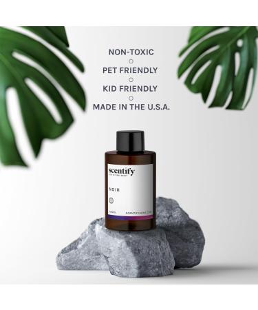 Scentify Noir Aroma Oil Refill - Luxurious Bergamot Bay Leaf Vetiver & Cedar Scents for Oil Diffusers | Non-Toxic & Pet-Friendly Aromatherapy - 3.4 oz - Buy Online on GoSupps.com