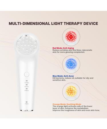 Vraiko Triple Glow Light Therapy Device - Handheld LED Anti-Aging & Rejuvenation for Face & Body | Achieve Natural Radiance - Buy Online on GoSupps.com