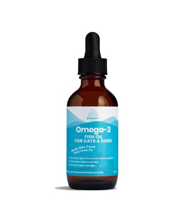 Omega 3 Fish Oil for Cats and Small Dogs | Premium Quality Omega 3 Supplement for Pets 2 Ounce
