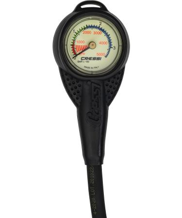 Cressi Mini SPG - Scuba Diving Pressure Gauge | Made in Italy | Global Fluo Color - Buy Online on GoSupps.com