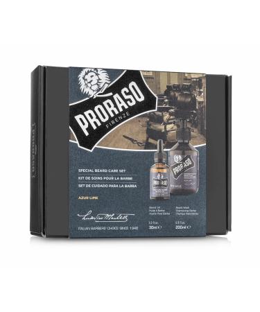 Proraso Beard Care Kit for Men - Sandalwood Beard Wash & Oil for Thick Coarse Beards | Cleanse Tame & Detangle | International Shipping - Buy Online on GoSupps.com