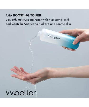 Buy Facial AHA BHA Toner - Mild Exfoliation & Hydration Alcohol-Free Korean Toner for Smooth Skin - 6.76 Fl. Oz - Buy Online on GoSupps.com