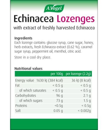 A.Vogel Echinacea Lozenges | Extract of Freshly Harvested Echinacea | Blend of Other Herbs | Suitable for Vegetarians | 12 Packs of 30g (360g) 30 g (Pack of 12) - Buy Online on GoSupps.com