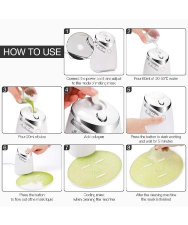 Facial Mask Machine DIY Multi-Function Automatic Face Mask Maker with Voice Reminder & Collagen Pills - Buy Online on GoSupps.com