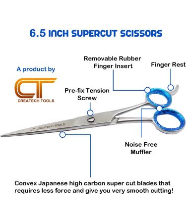 Createch Tools Moustache & Beard Scissors Set for Men - Precision Hair Cutting and Grooming Shears - Buy Online on GoSupps.com