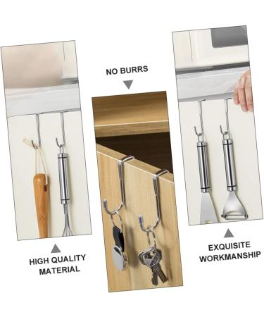 Alipis 4pcs Hook Wall Mount Coat Mounted Hooks Door Hanging Hook Wall Hanging Stainless Steel - Buy Online on GoSupps.com