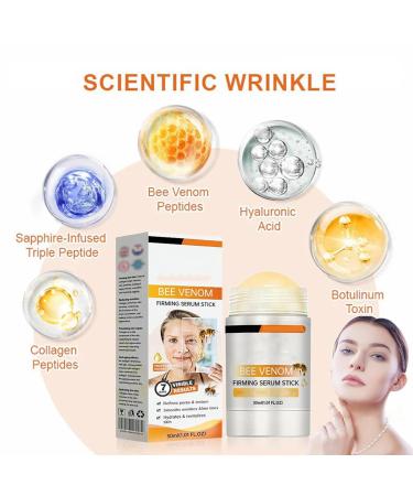 Bee Venom Firming Serum Stick Anti-Aging Face Serum Reduces Wrinkles & Fine Lines Hydrates & Nourishes Skin for Women & Men - Buy Online on GoSupps.com