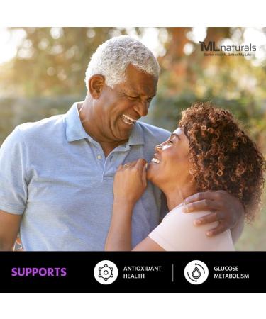 ML Naturals Alpha Lipoic Acid 600 mg Per Serving 240 Vegetable Capsules Digestion and Absorption Gluten Free Non-GMO Third-Party Lab Tested - Buy Online on GoSupps.com