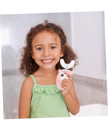 Toyvian Electric Toothbrush Cleaner Brush | Children's Pink Silicone Cleaning Brush | Food-Grade Silicone Head | Full Mouth Baby Detergent | IPX7 Waterproof | 10x4.5cm - Buy Online on GoSupps.com