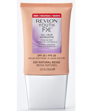 Revlon Youth Fx Fill + Blur Foundation 220 Natural Beige SPF20 30ml - Buy Online on GoSupps.com