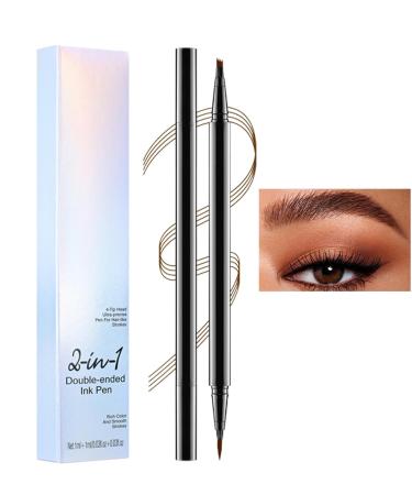 Bexdug Eyebrow Fountain Pen 2in1 Eyebrow Filling Pencil with 4 Tips Makeup Accessories Personal Care Supplies for Daily Travel Work Business - Buy Online on GoSupps.com