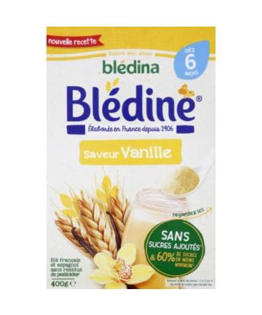 Blédina Instant cereal preparation, vanilla flavor - The package of 400 g