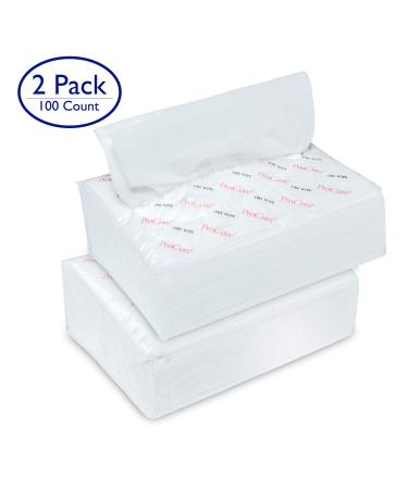 Ultra Soft Dry Wipes 100 Count - Convenient Dispenser Pack - Disposable Cleansing Cloths for Baby, Adults - Hospital Washcloths for Incontinence, Facial Use - Buy Online on GoSupps.com