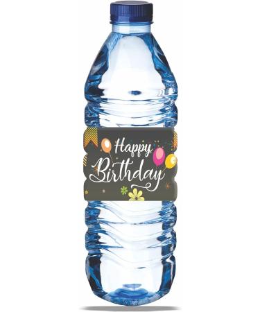 Happy Birthday Water Bottle Labels - Pack of 100 Wrappers for Party Decoration - Buy Online on GoSupps.com