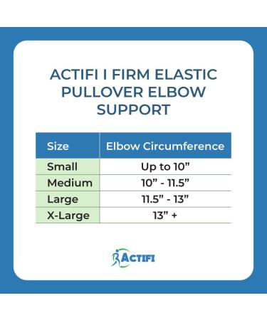 Buy Actifi I Firm Elbow Support Sleeve | 8.25 Elastic Compression Brace for Pain Relief - International Shipping Available - Buy Online on GoSupps.com