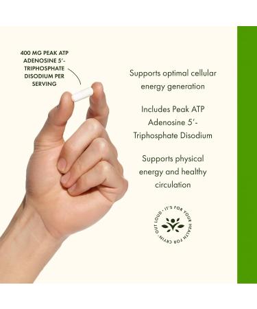 Swanson Maximum Strength Peak ATP-Natural Supplement Promoting Cellular Energy Support-Supports Physical Performance and Promotes Healthy Blood Flow Support-(30 Veggie Capsules, 400mg Each) 3 Pack - Buy Online on GoSupps.com